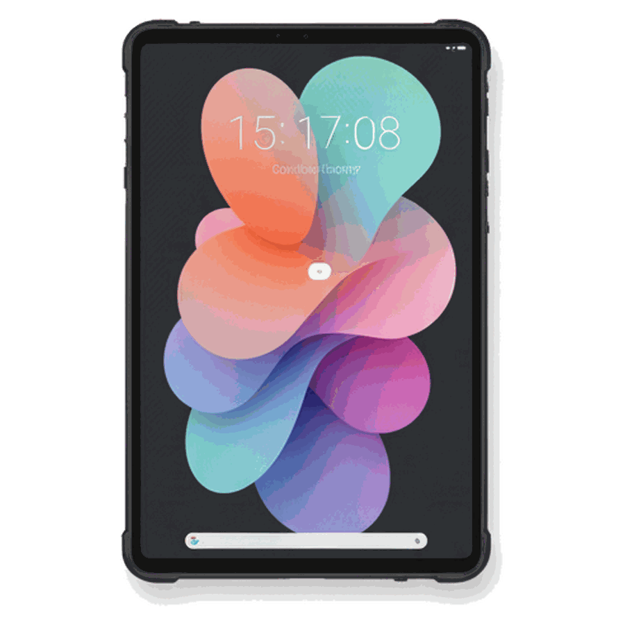 eZon ruggedized Android tablet with a protective bumper chassis