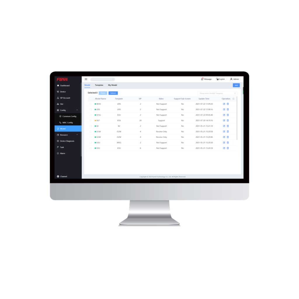 FDMS Fanvil Device Management System