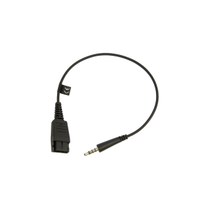 Jabra Quick Disconnect (QD) to 3.5 mm Jack Cord, with Answer/End/Mute Function