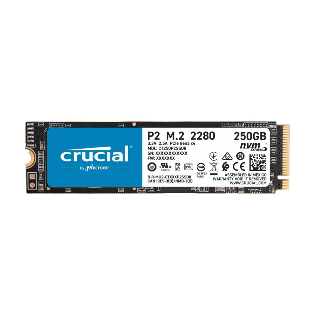 Crucial P2 NVMe SSD